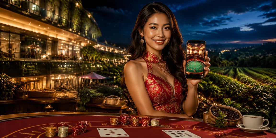 Dealer trực tiếp tại bàn Baccarat trong buổi live casino tại Hà Nội